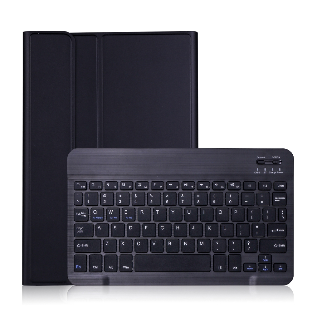 A700 Ultratynn Bluetooth-tastatur-lærveske for Samsung Galaxy Tab S8 11 tommer SM-X700 / SM-X706 (svart)_voghion.com