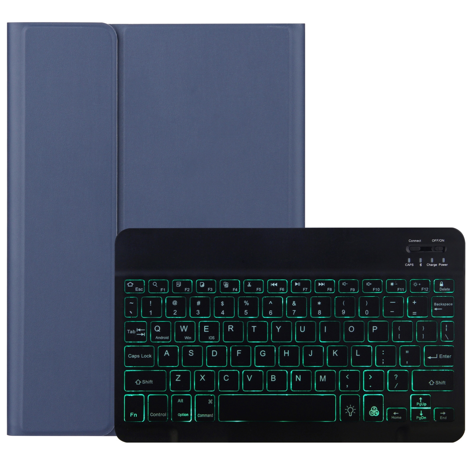 For Lenovo Tab M10 HD Gen 2 Backlight Bluetooth Keyboard Leather Tablet Case(Blue)_voghion.com