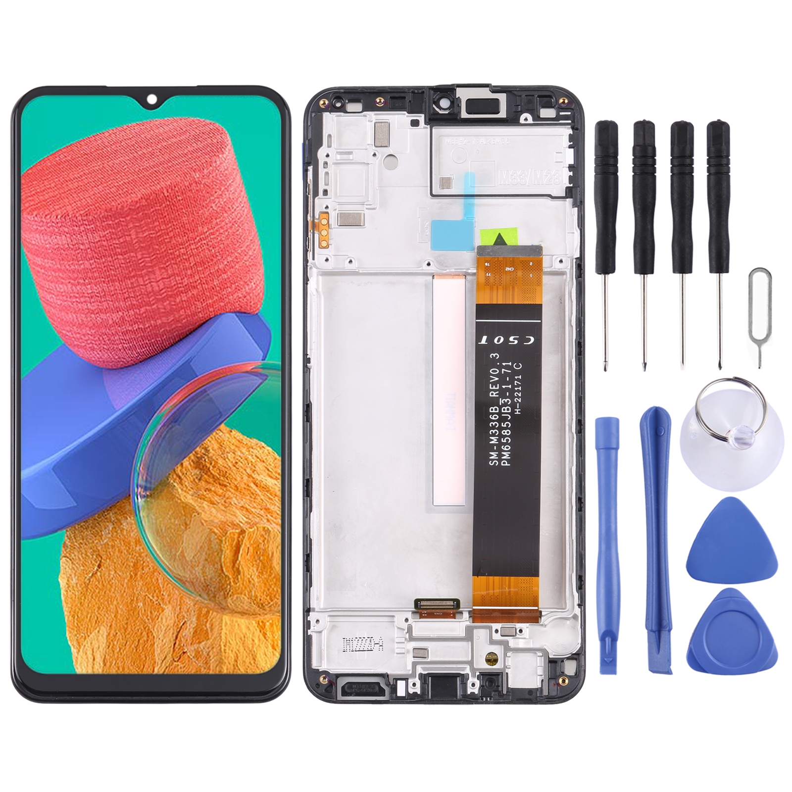 Original LCD Screen For Samsung Galaxy M33 5G SM-M336B Digitizer Full Assembly with Frame_voghion.com