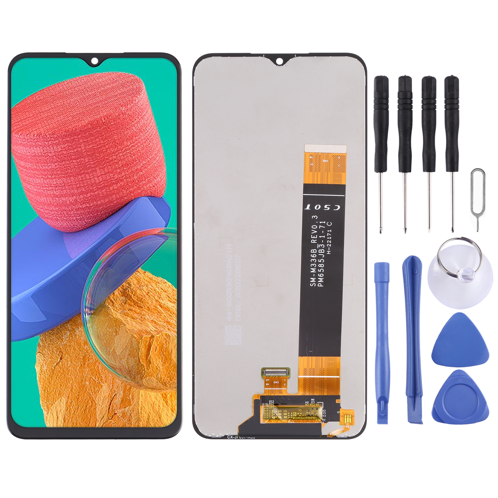 Original LCD-skærm til Samsung Galaxy M33 4G SM-M336B med Digitizer Fuld samling_voghion.com
