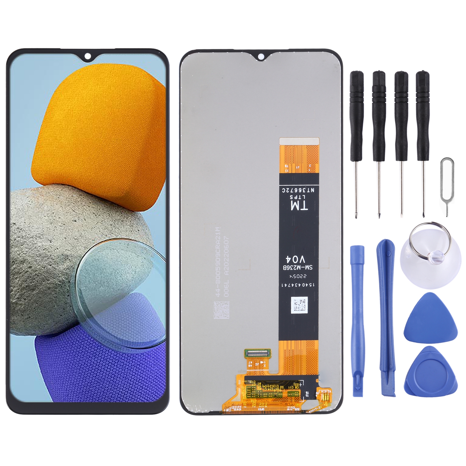 Original LCD-skærm til Samsung Galaxy M23 SM-M236 med Digitizer Fuld samling_voghion.com
