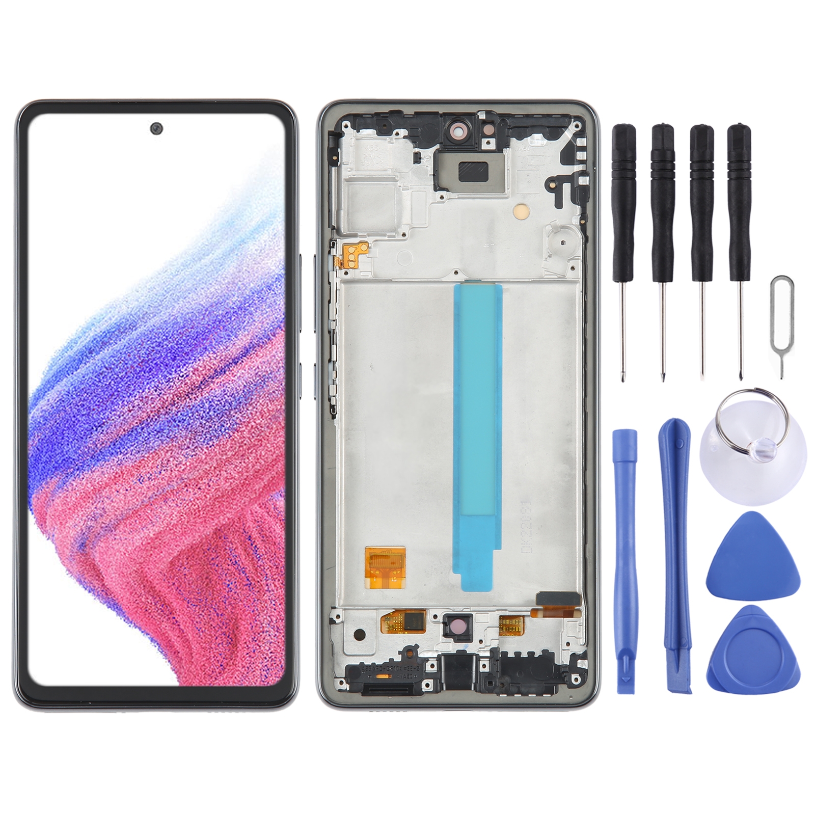 OLED 6.48inch LCD Screen for Samsung Galaxy A53 5G SM-A536 Digitizer Full Assembly with Frame(Black)_voghion.com
