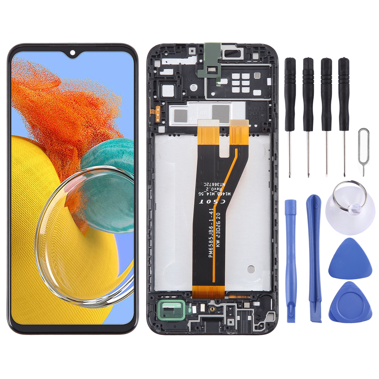 For Samsung Galaxy M14 SM-M146B Original LCD Screen Digitizer Full Assembly with Frame_voghion.com