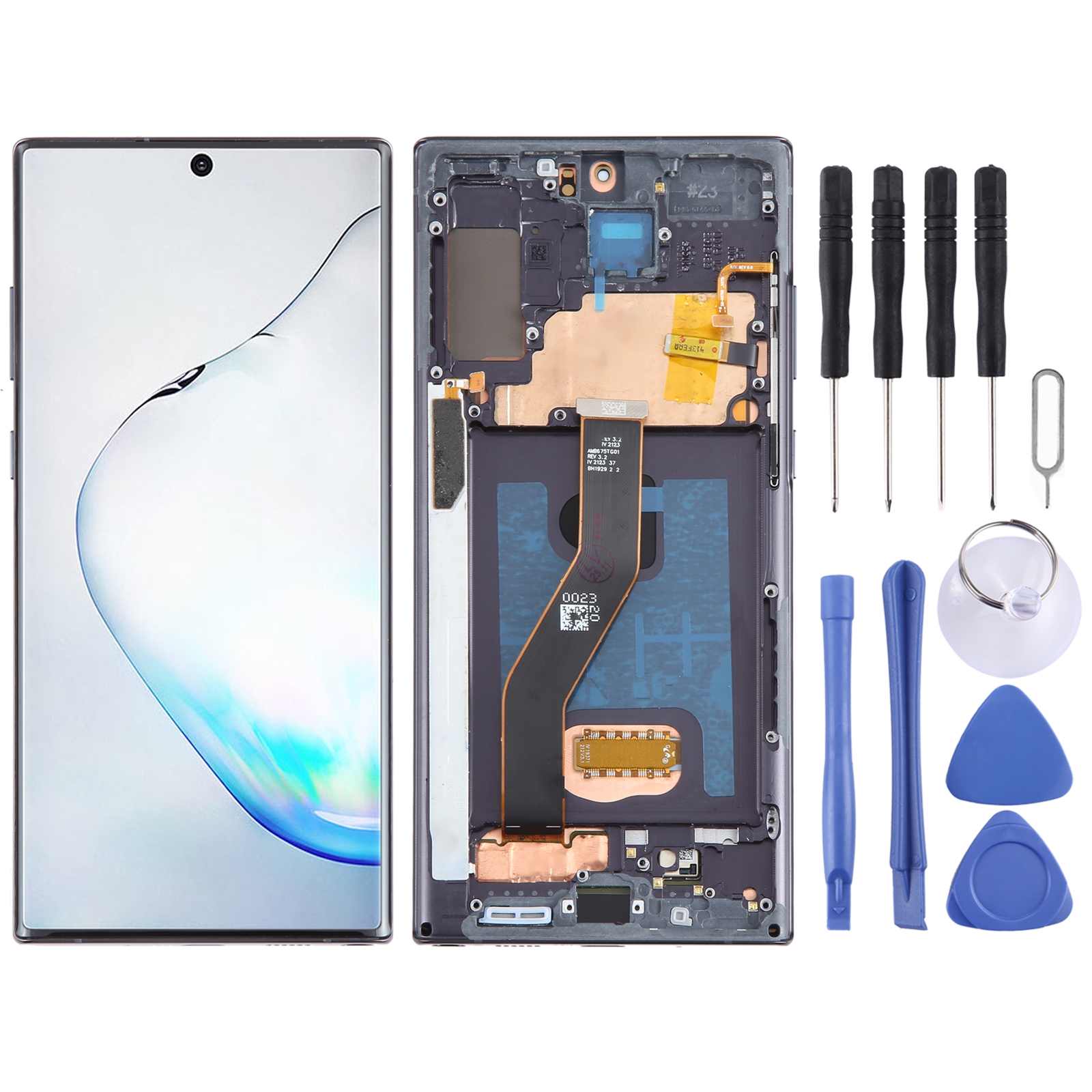 Für Samsung Galaxy Note10+ SM-N975 6,67 Zoll OLED-LCD-Bildschirm-Digitizer-Vollmontage mit Rahmen (schwarz)_voghion.com