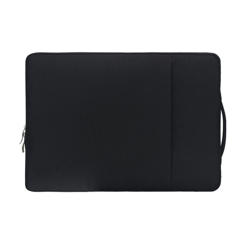 Bolso con forro para computadora portátil de negocios de mezclilla de 13,3 pulgadas (negro)_voghion.com