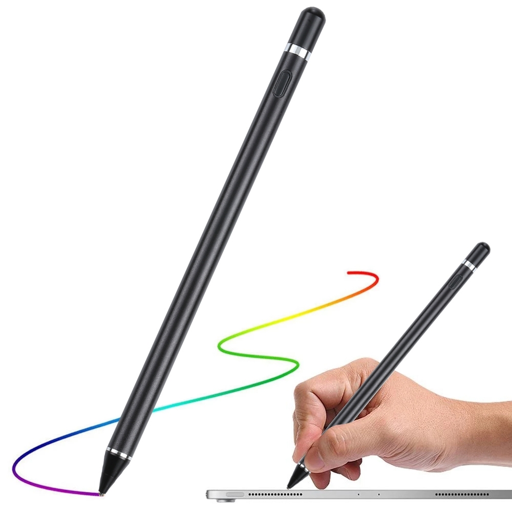 Universal Active Capacitive Stylus Pen(Black)_voghion.com