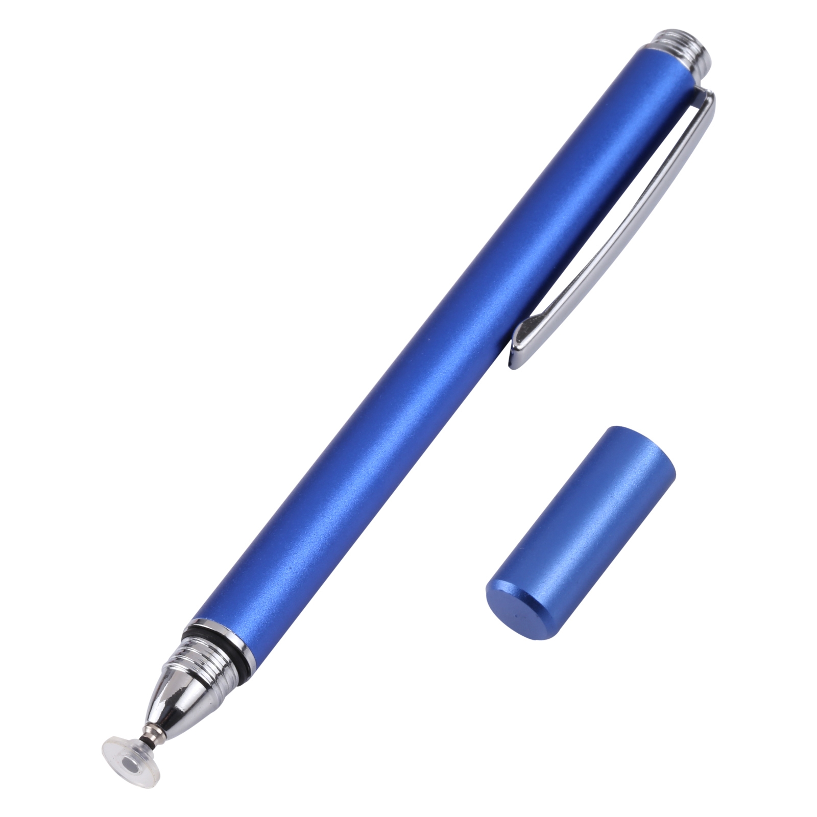 Universal Silicone Disc Nib Capacitive Stylus Pen (Blue)_voghion.com