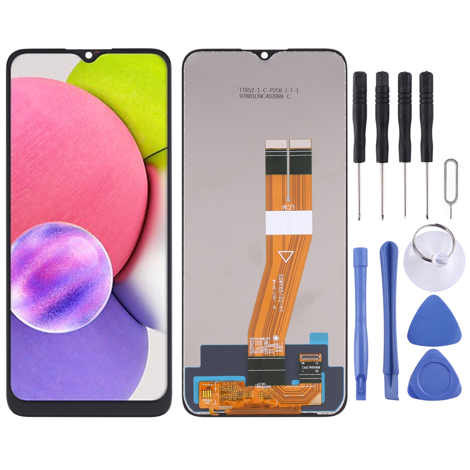OEM-LCD-Bildschirm für Samsung Galaxy A03S mit Digitizer-Vollmontage_voghion.com
