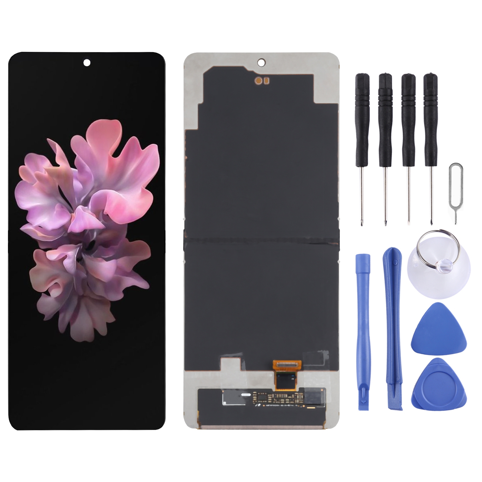 Original LCD-skærm til Samsung Galaxy Z Flip 5G SM-F707 Digitizer Full Assembly_voghion.com