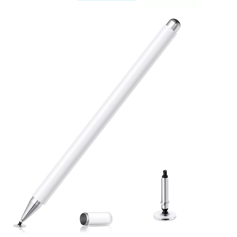 AT-29 High Accuracy Single Use Magnetic Suction Passive Capacitive Pen Mobile Phone Touch Stylus with 1 Pen Head(White)_voghion.com