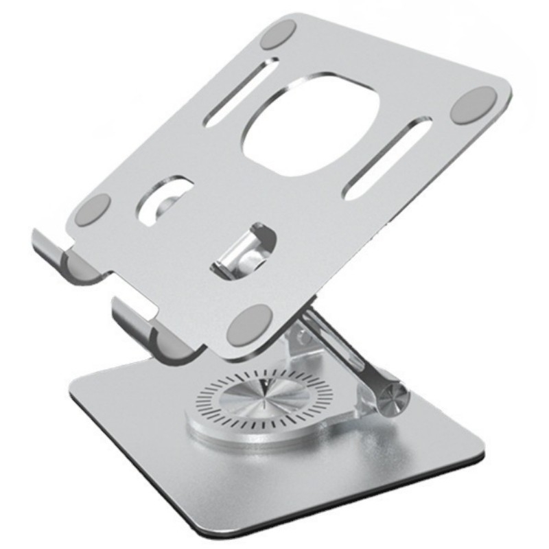 2026 Folding Adjustable Height Ergonomic 360 Rotation CNC Aluminum Desk Laptop Stand_voghion.com