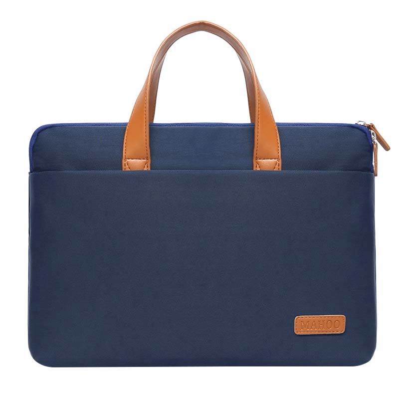 Per MacBook 15,6-16,1 pollici MAHOO 10188 Borsa per computer portatile ultrasottile a mano Borsa per laptop, Colore: Blu scuro_voghion.com