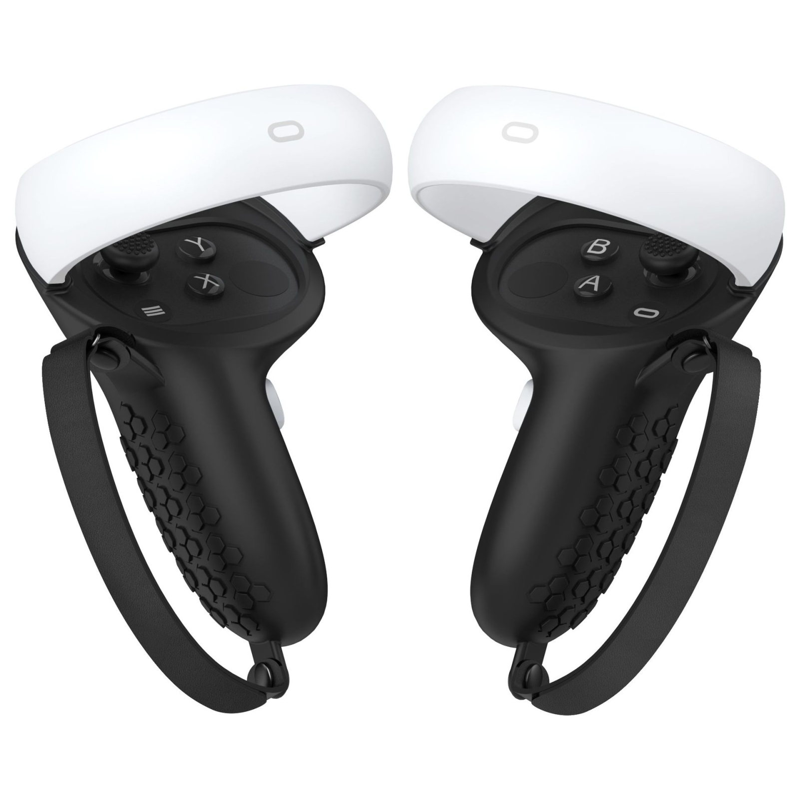 Silikonski zaščitni ovitek proti trkom za krmilnik VR, polpak, za Oculus Quest 2 (črn)_voghion.com