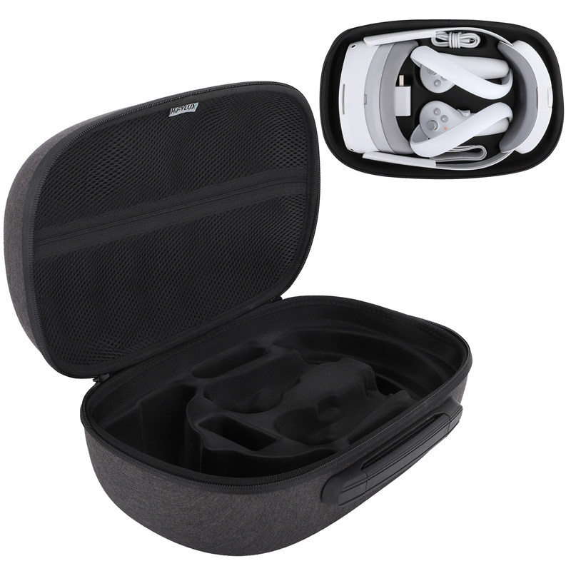 Bolsa protectora para gafas de realidad virtual PICO 4 Hifylux PC-BF16, todo en uno (negra)_voghion.com