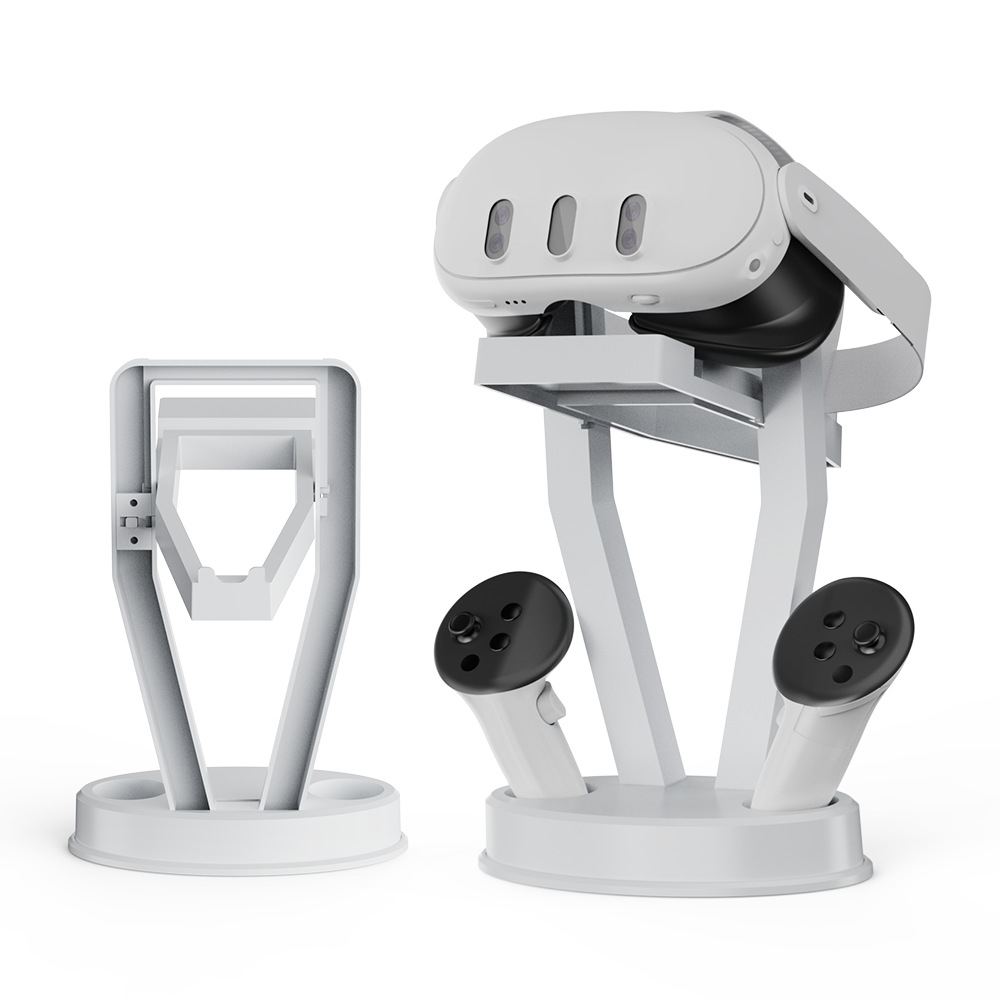 JYS-MQ003 - Soporte para gafas de realidad virtual Meta Quest 3/2, accesorio organizador de escritorio (blanco)_voghion.com