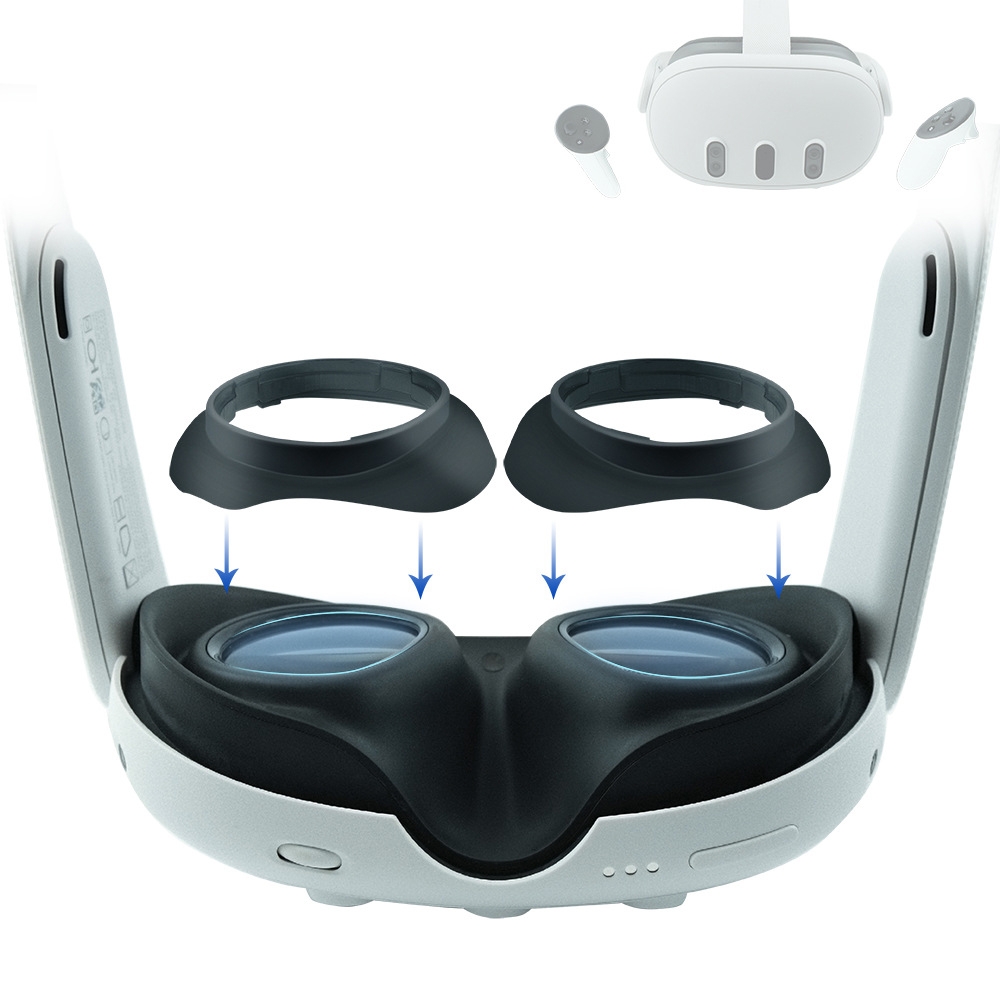 Pentru cadru de protecție pentru ochelari VR Meta Quest 3 pentru a preveni zgârierea ochelarilor lentilelor VR_voghion.com
