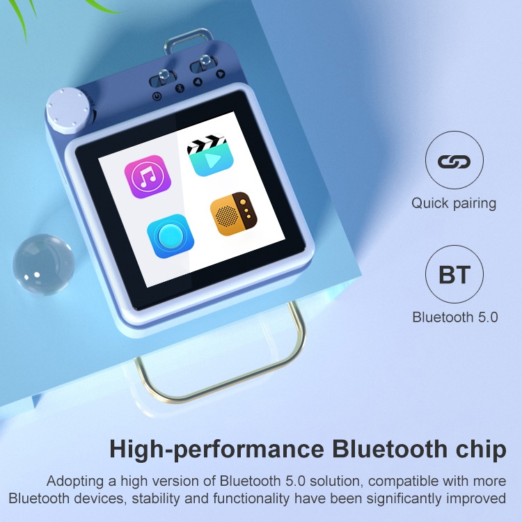 mahdi M188 8GB Bluetooth MP3 Music Video Player (Blue) - B4