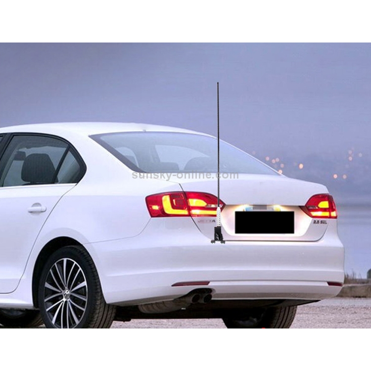 Universal Car External Amber Light Antenna Flag Pole LED Light FM Signal Booster