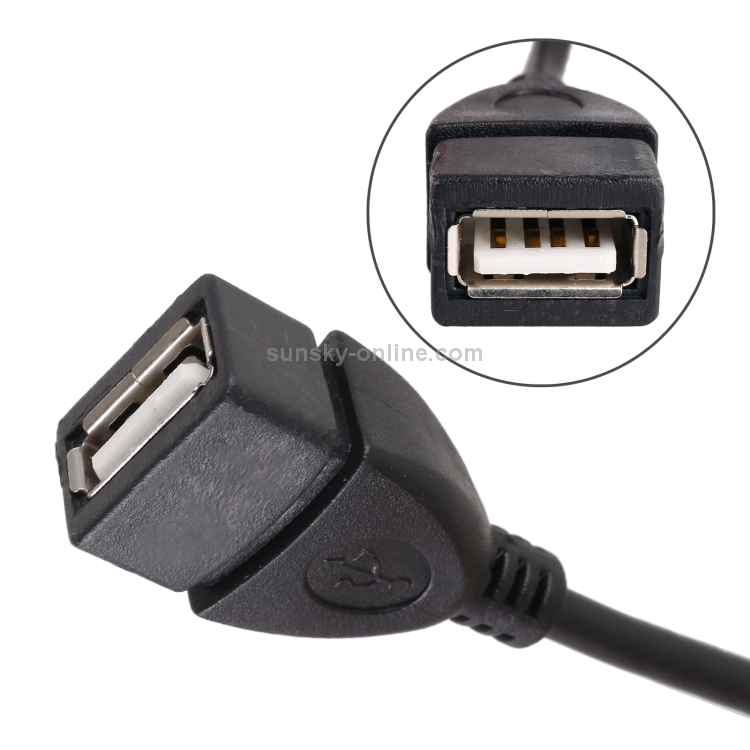 10 PCS Car OTG Head to USB Cable, Cable Length: 10cm - 3
