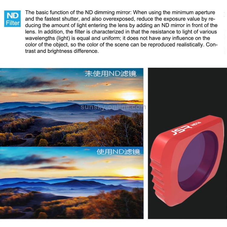 CAOMING 3 in 1 HD Slim CPL /& CPL /& ND8 /& ND16 Lens Filter for DJI OSMO Pocket Durable