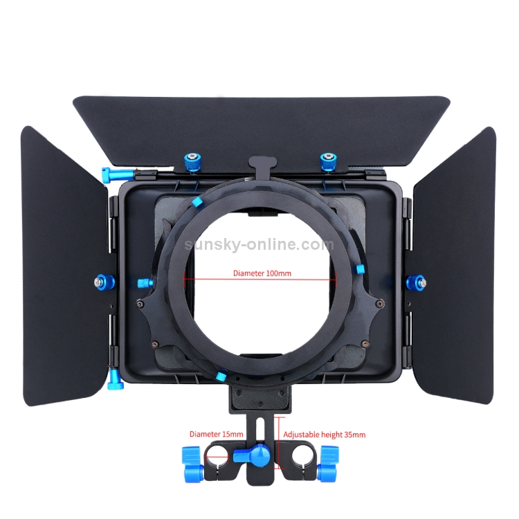 YELANGU M3 Professional Digital Matte Box Lens Hood for Video Camcorder / DSRL (Black) - 4