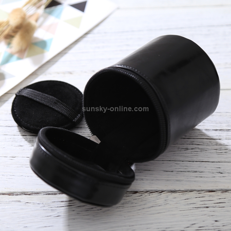 CAOMING Small Lens Case Zippered PU Leather Pouch Box for DSLR Camera Lens Color : Black 11x8x8cm Durable Size