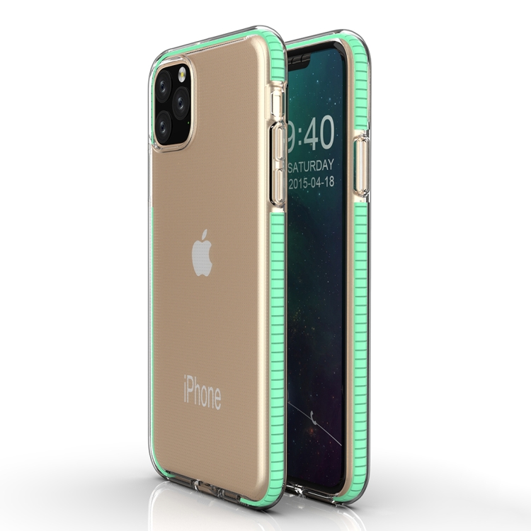 Sunsky For Iphone 11 Tpu Two Color Drop Proof Protective Case Mint Green