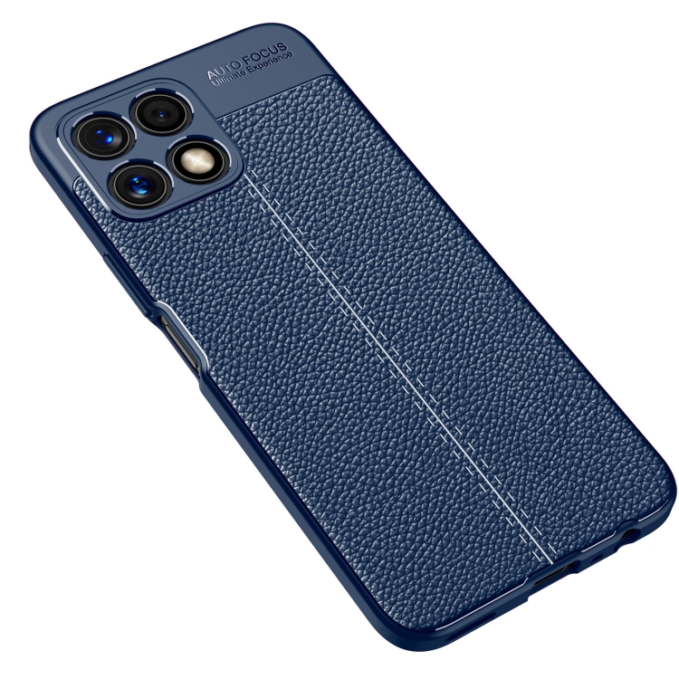 For Honor X30i Litchi Texture TPU Shockproof Phone Case(Blue)