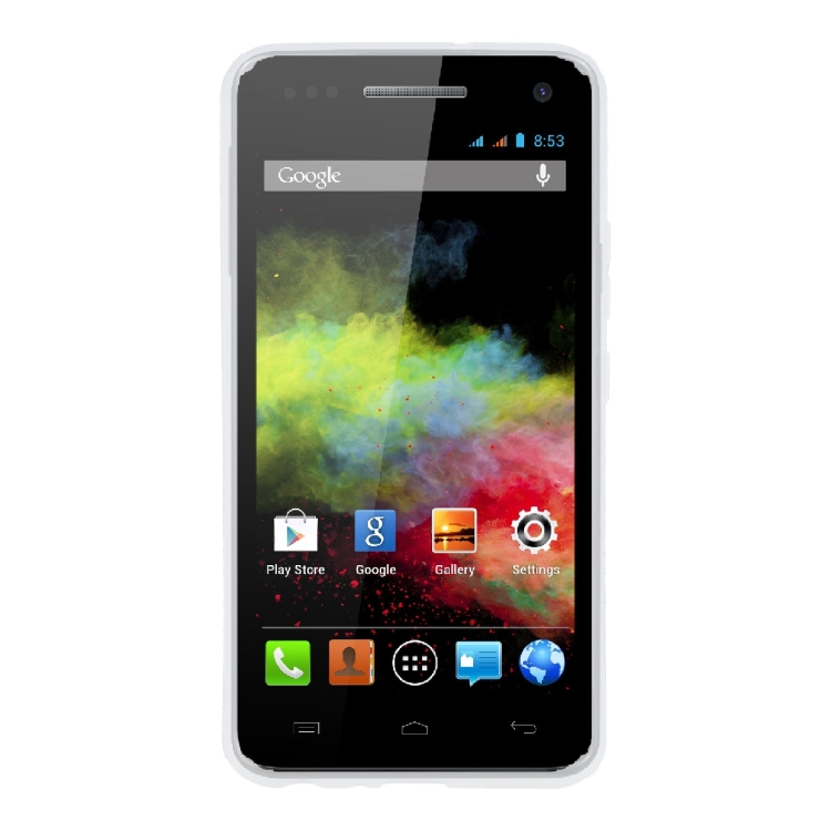 TPU Phone Case For Wiko Rainbow(Transparent White) - 1