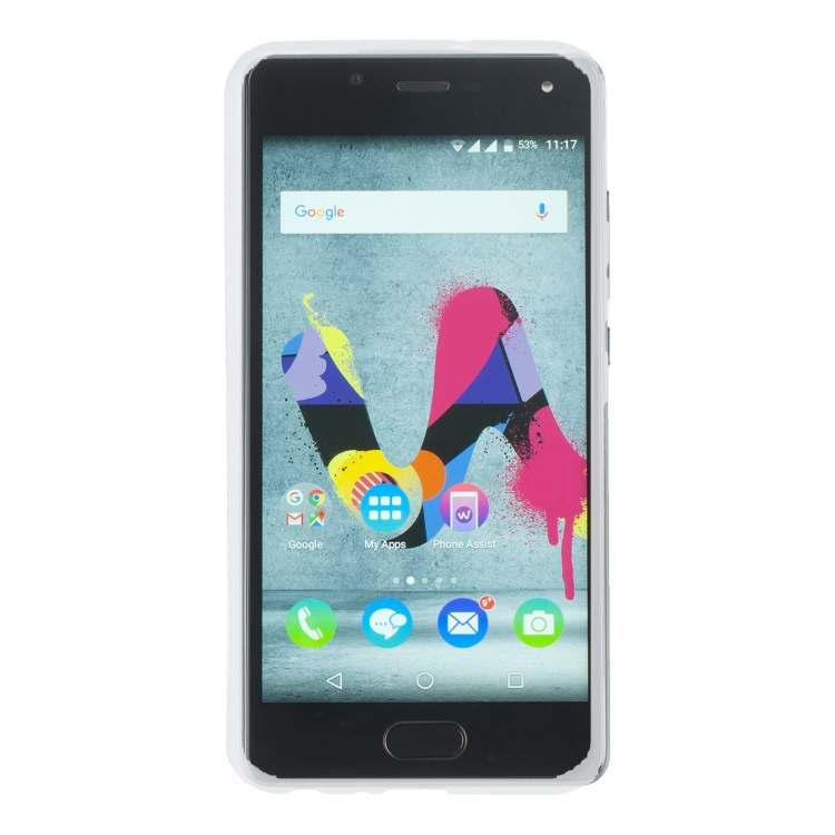 TPU Phone Case For Wiko U Feel Lite(Transparent White) - 1