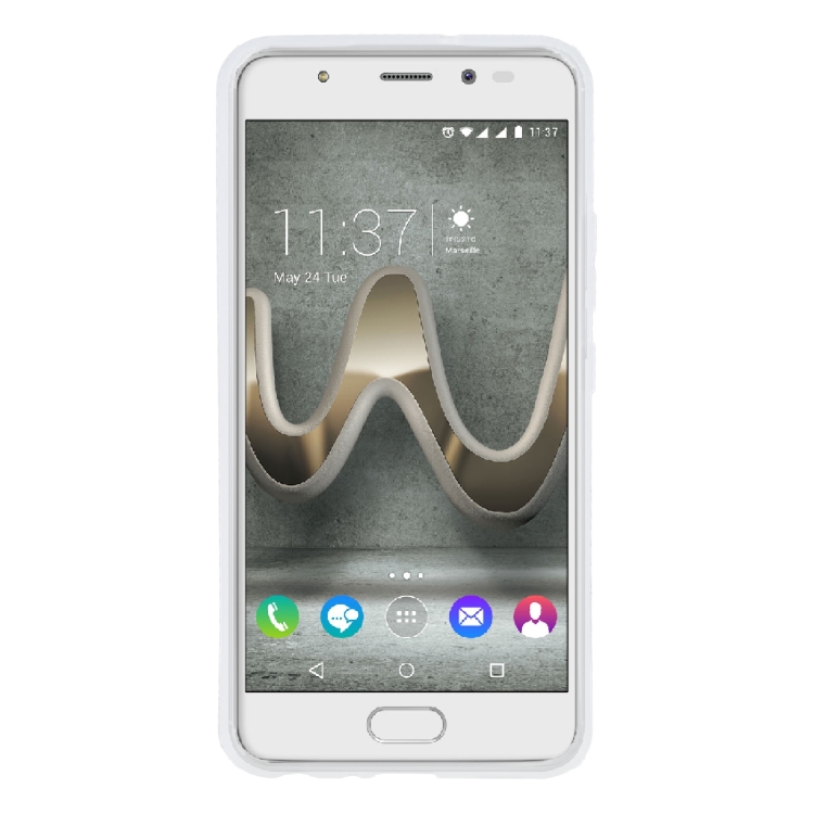 TPU Phone Case For Wiko U Feel Prime (Transparent White) - 1