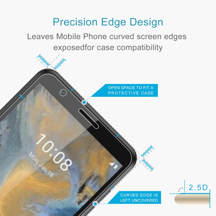 For ZTE Blade A31 10 PCS 0.26mm 9H 2.5D Tempered Glass Film - 2