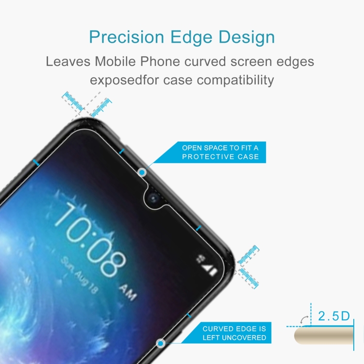 For ZTE Blade A51 Lite 10 PCS 0.26mm 9H 2.5D Tempered Glass Film - 2
