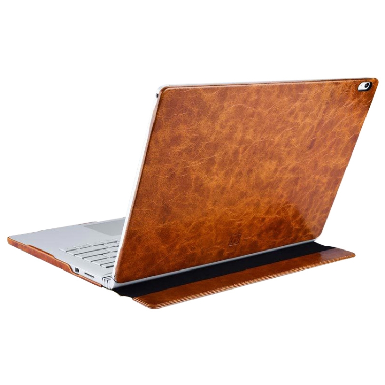 For Microsoft Surface Book 1 / 2 / 3 (i5 CPU) ICARER Oil Wax Leather Laptop Protective Case(Brown) - B3