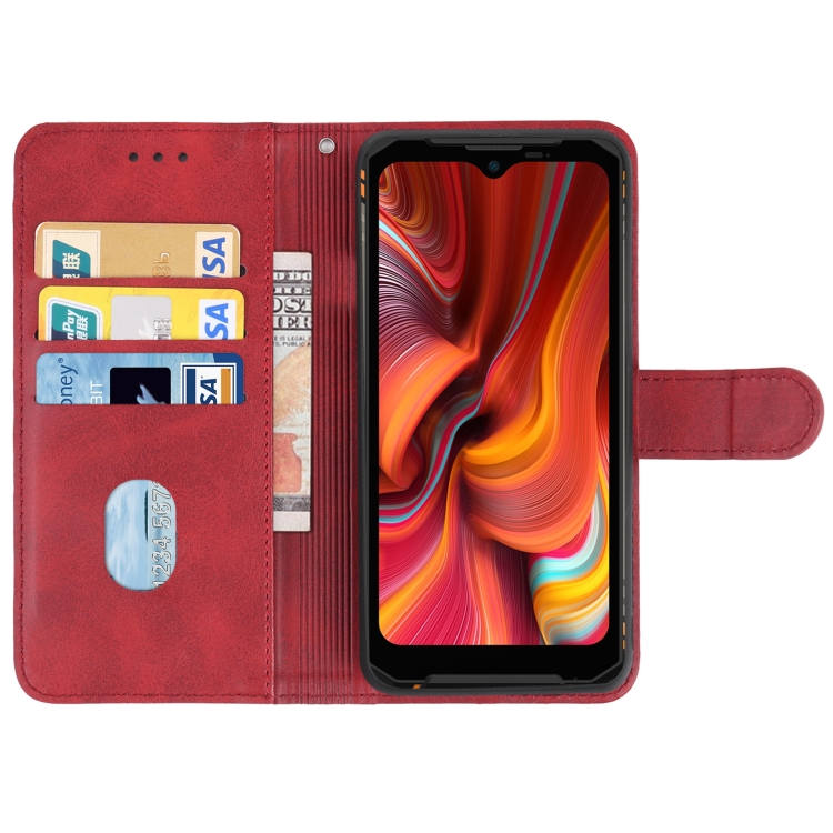 Leather Phone Case For DOOGEE S96 Pro(Red) - 2