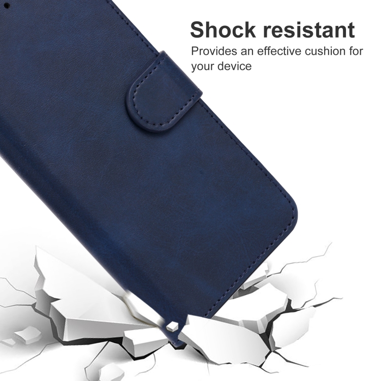 Leather Phone Case For OUKITEL C18 Pro(Blue) - 4