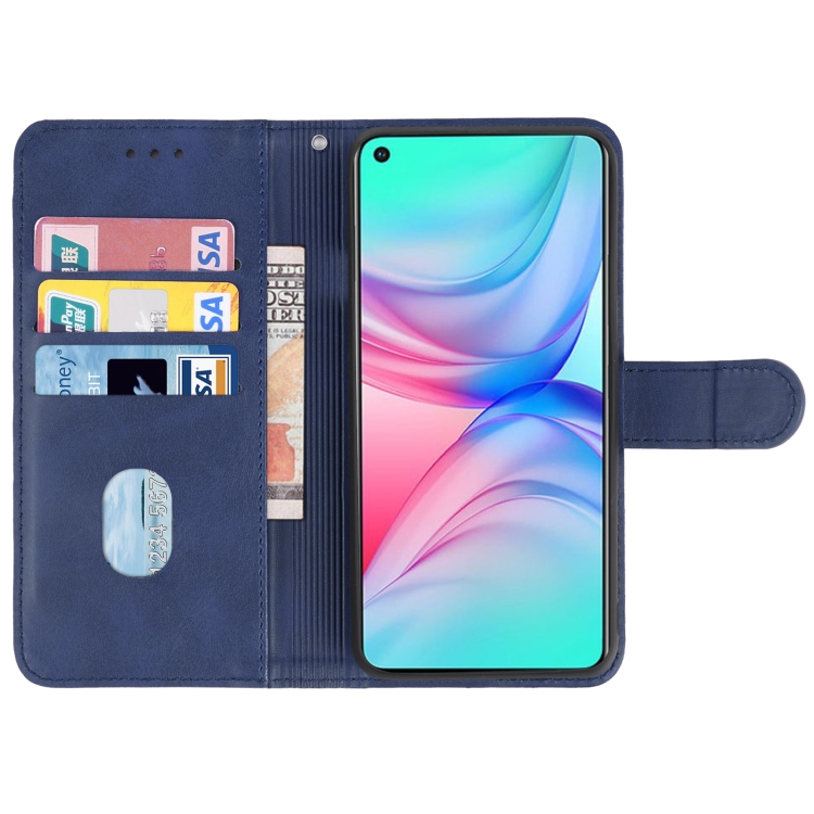 Leather Phone Case For Infinix Hot 10s NFC(Blue) - 2
