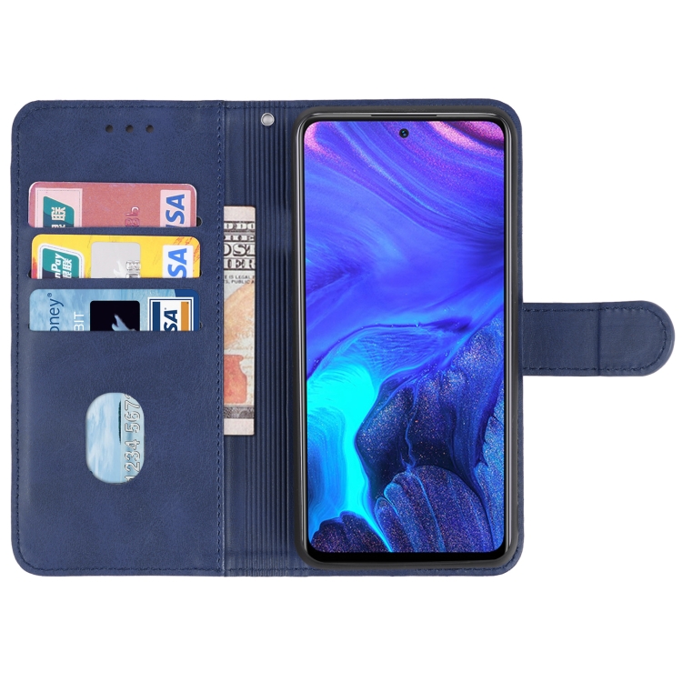 Leather Phone Case For Infinix Note 10 Pro NFC(Blue) - 2