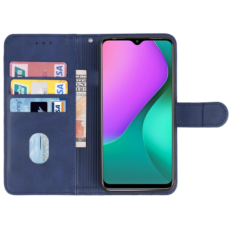 Leather Phone Case For Infinix Smart 5 (India)(Blue) - 2