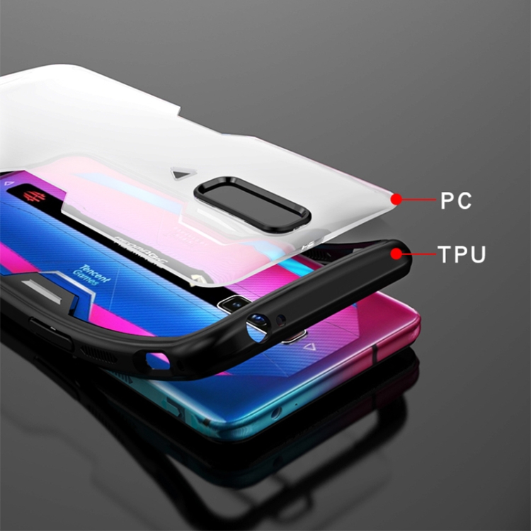 For ZTE nubia Red Magic 6 Pro / 6 Clear PC+TPU Shockproof Phone Protective Case(White) - 6