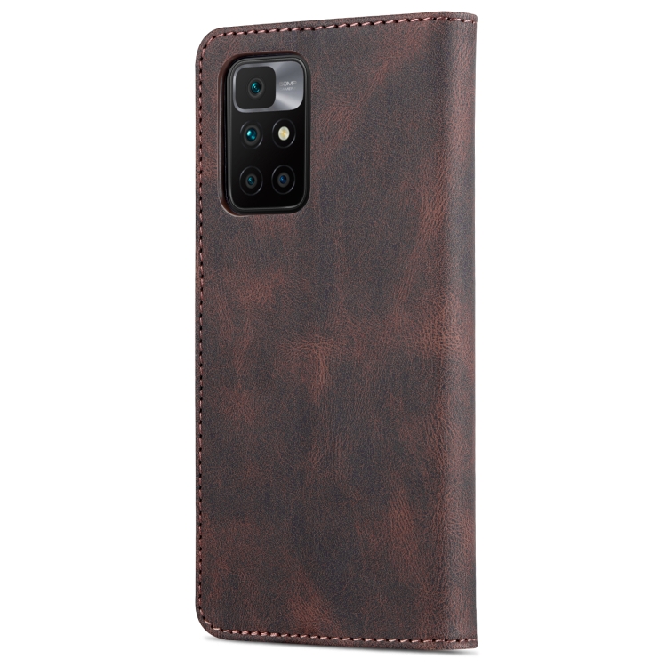 For Xiaomi Redmi 10 AZNS Dream II Skin Feel Horizontal Flip Leather Case(Coffee) - 2