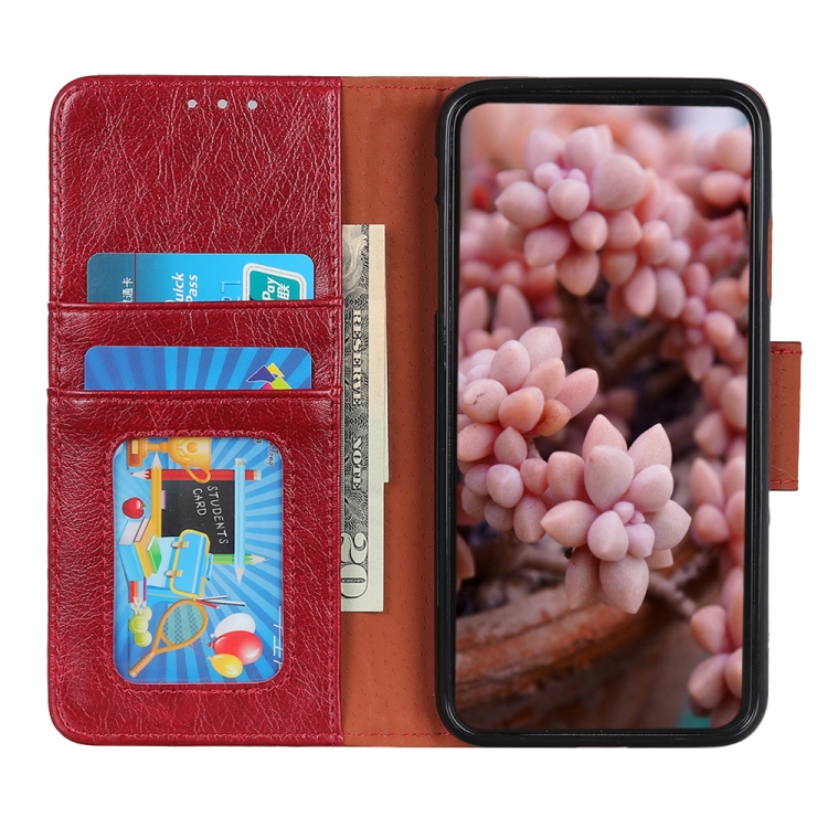 For Samsung Galaxy A33 5G Nappa Texture Horizontal Flip Leather Phone Case(Red) - 3