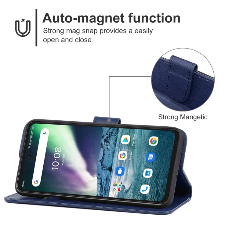 Leather Phone Case For UMIDIGI Bison GT(Blue) - 3