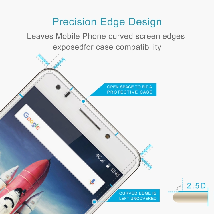 10 PCS 0.26mm 9H 2.5D Tempered Glass Film For ZTE Blade A570 - 2