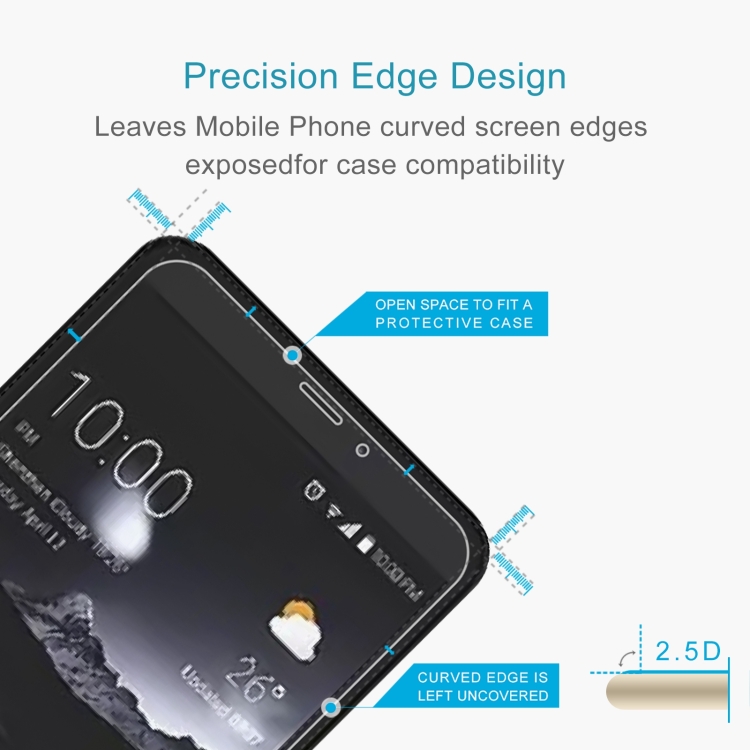 10 PCS 0.26mm 9H 2.5D Tempered Glass Film For ZTE Blade A606 - 2