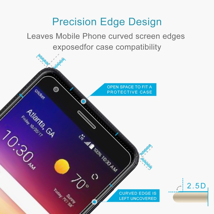 10 PCS 0.26mm 9H 2.5D Tempered Glass Film For ZTE Blade X - 2