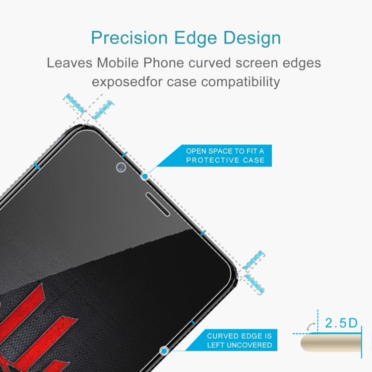 50 PCS 0.26mm 9H 2.5D Tempered Glass Film For ZTE nubia Red Magic - 2