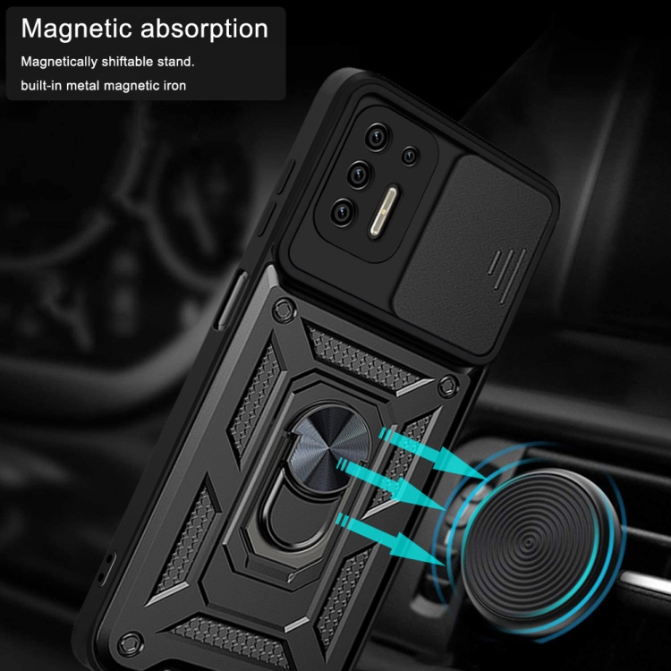For Motorola Moto G9 Plus Sliding Camera Cover Design TPU+PC Phone Protective Case(Silver) - 4