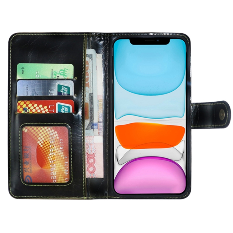 JDK-A2 Series Crazy Horse Texture Zipper Flip Leather Phone Case For iPhone 12 mini(Brown) - B2