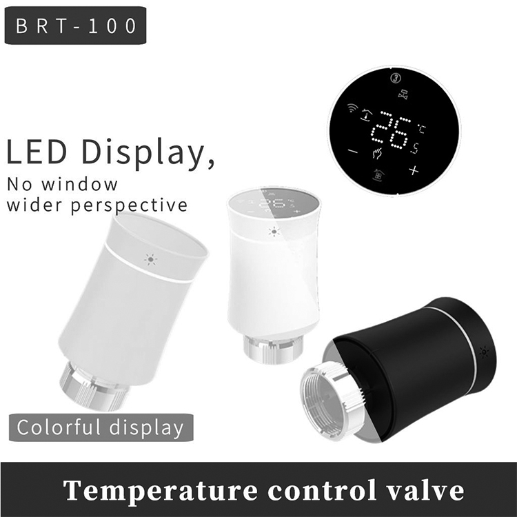BRT-100 LED Display Temperature Control Valve(Grey) - B1